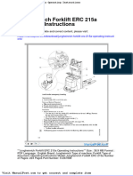 Jungheinrich Forklift Erc 215a Operating Instructions