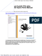 Jungheinrich Forklift TFG 425s Ge100 440dz Spare Parts Manual Fn426863