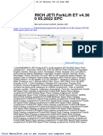 Jungheinrich Jeti Forklift Et v4 36 Version 470-05-2022 Spare Parts List DVD