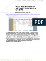 Jungheinrich Jeti Forklift SH v4 36 Pt01 Pt09!05!2022 Service Repair Library DVD