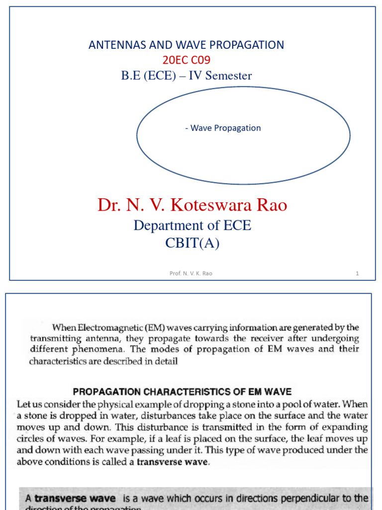 Wave - Propagation | PDF | Radio Propagation | Antenna (Radio)