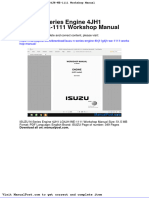 Isuzu N Series Engine 4hj1 Lg4jh We 1111 Workshop Manual