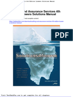 Auditing and Assurance Services 4th Edition Louwers Solutions Manual