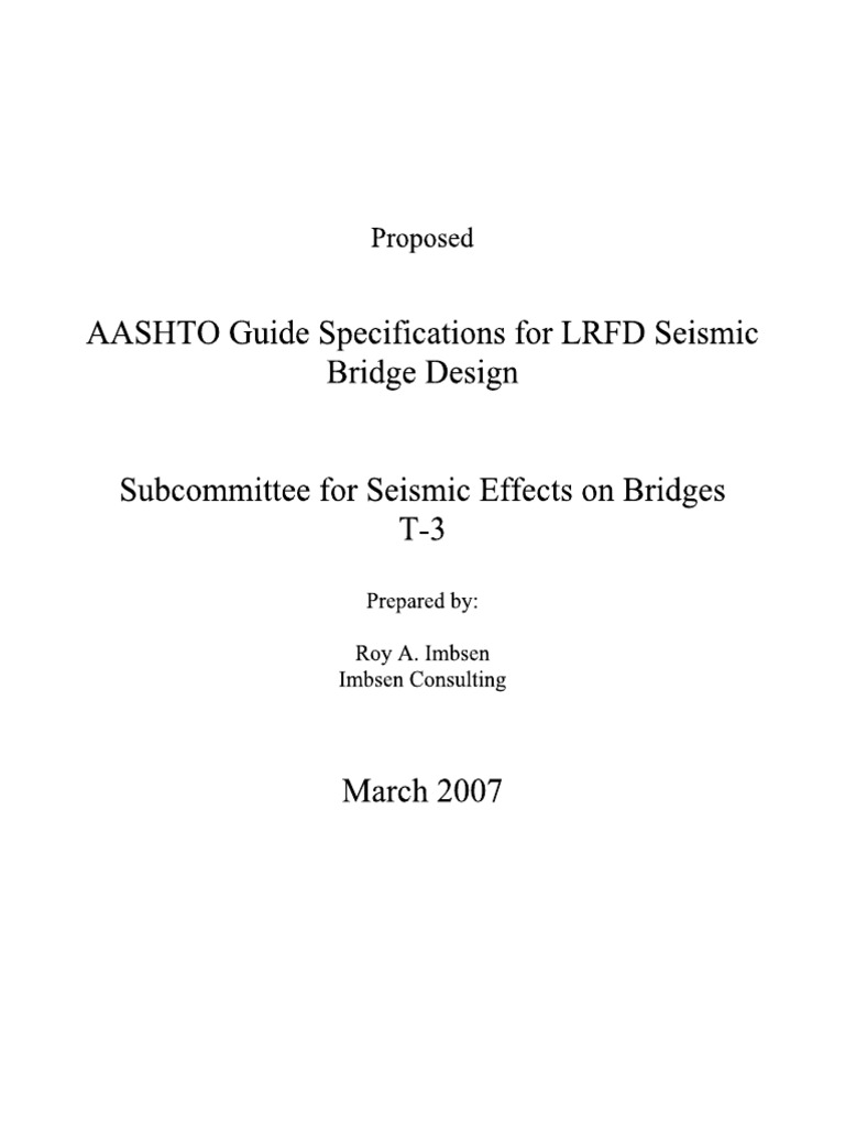 Aashto Seismic Design Parameters
