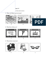 Listening Part 1 Questions 1-5: Practice K (A2) Li 28