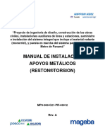 Mageba Metal Bearing Installation Manual - mp3 300 c21 PR 43012 A