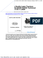 John Deere Scotts Lawn Tractors s1642 s1742 s2046 s2546 Technical Manual Tm1776!11!2000