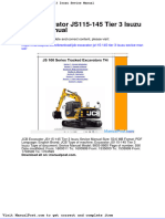 JCB Excavator Js115 145 Tier 3 Isuzu Sevice Manual