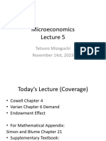 Microeconomics Lecture 5