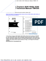 John Deere Tractors 4040 4040s 4240 4240s 4440 Technical Manual Tm4350 It