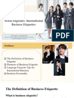 World Englishes International Business Etiquettes