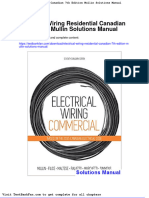 Electrical Wiring Residential Canadian 7th Edition Mullin Solutions Manual