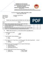 Ulangan Sumatif Akhir Semester Ganjil Kelas 3