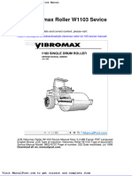 JCB Vibromax Roller w1103 Sevice Manual