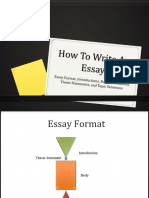 How To Write - Academic - Essays