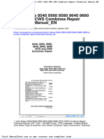 John Deere 9540 9560 9580 9640 9660 9680 Wts Cws Combines Repair Technical Manual en