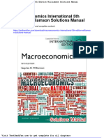 Macroeconomics International 5th Edition Williamson Solutions Manual