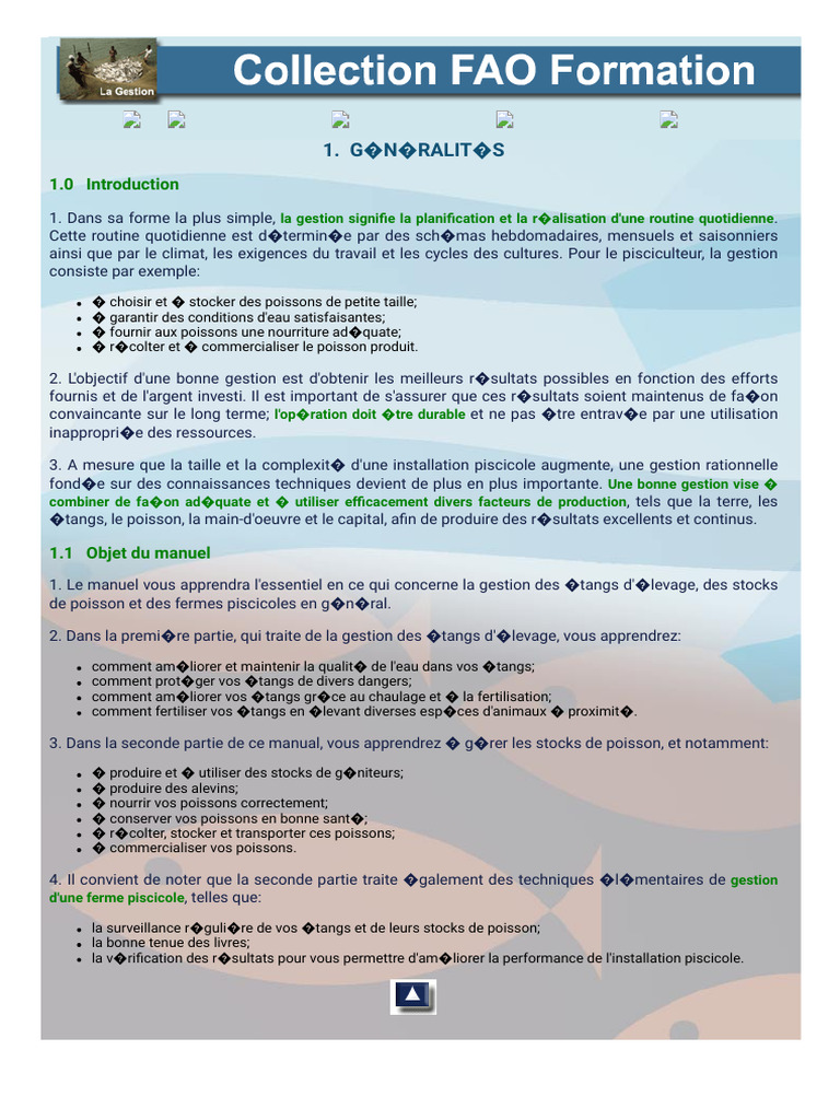 Collection Fao Formation Généralité | PDF