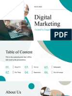 Blue White Professional Modern Simple Digital Marketing Presentation
