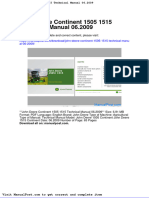 John Deere Continent 1505 1515 Technical Manual 06 2009