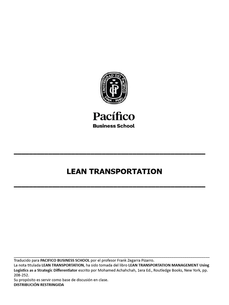 Lean Waste Transportation | PDF | Lean Manufacturing | Transporte