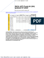 Jungheinrich Jeti Forklift SH v4 36 NL Updated 07 2020 Service Information