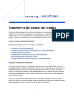 Tratamiento Del Cáncer de Tiroides