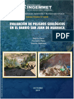 Evaluacion de Peligros Geologicos en El Barrio San Juan Huariaca