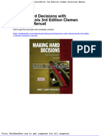 Making Hard Decisions With Decisiontools 3rd Edition Clemen Solutions Manual