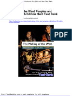 Making of The West Peoples and Cultures 5th Edition Hunt Test Bank