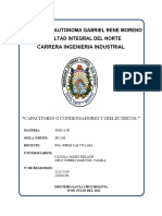 Capacitores o Condensadores y Dieléctricos.