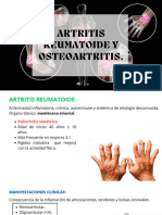 Artritis Reumatoide y Osteoartritis.