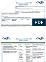 Informe Observación de Inventario de Materiales y Respuestos Planta KM12 Mayoreo