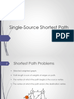 Single Source Shortest Path Algorithms