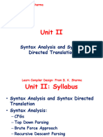 BKS Unit II-Construction of Syntax Trees and DAG