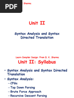 BKS Unit II-S and L-Attributed SDDs