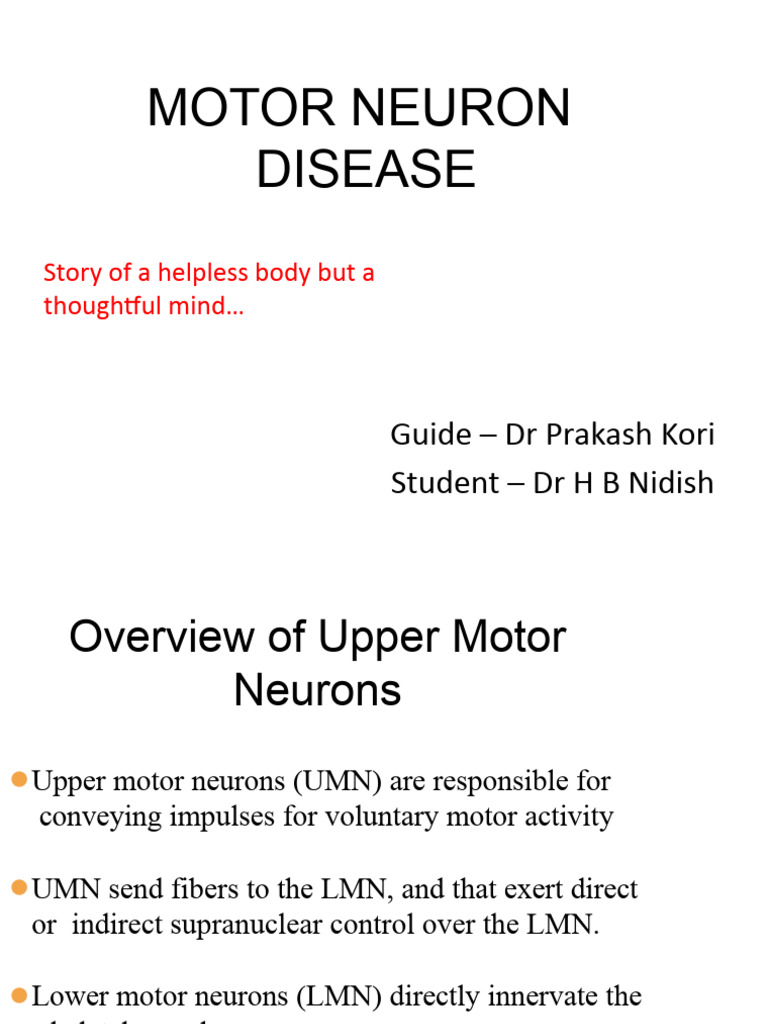 Understanding Motor Neuron Disease | PDF