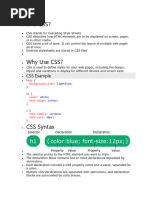 CSS Notes