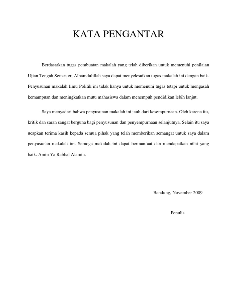 Kata Pengantar Uts