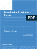 Introduction To Windows Forms
