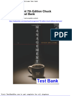 Management 7th Edition Chuck Williams Test Bank