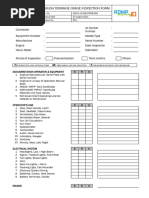 Rough Terrain Crane Inspection Checklist | PDF | Crane (Machine) | Axle