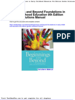 Beginnings and Beyond Foundations in Early Childhood Education 9th Edition Gordon Solutions Manual