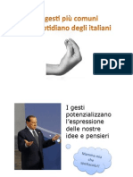I gesti degli italiani