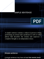 Simple and Compund Sentences
