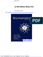 Biochemistry 8th Edition Berg Test Bank