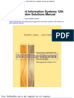 Management Information Systems 12th Edition Laudon Solutions Manual