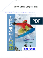 Biochemistry 9th Edition Campbell Test Bank