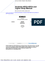 Kobelco Mitsubishi 8dc8 8dc9 and Up Diesel Engine Shop Manual
