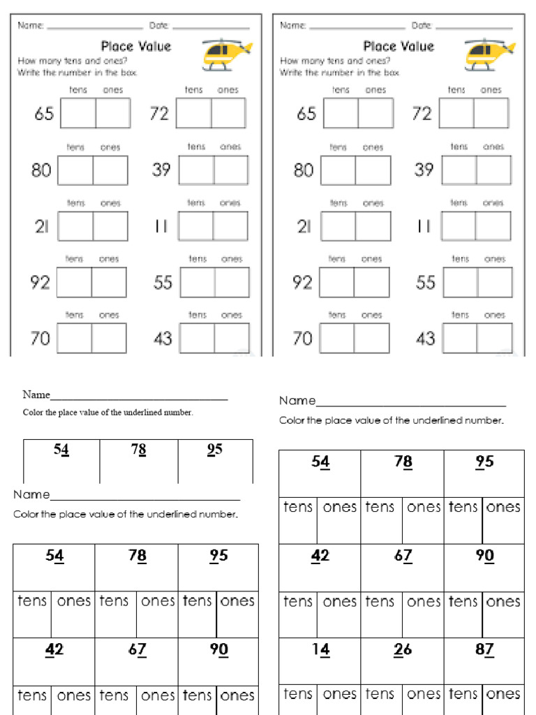 Place Value Worksheet | PDF